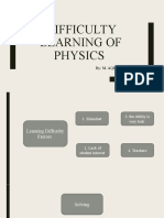 Difficulty Learning of Pysics