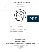 Laporan Praktikum Analit Dasar Percobaan Iv Argentometri