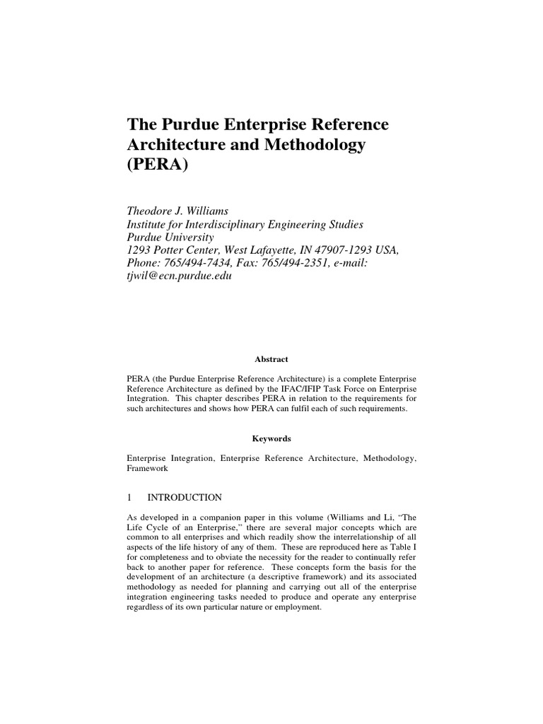 Overview of Purdue Enterprise Reference Architecture | PDF | Interface ...