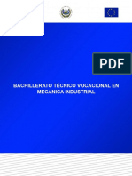 Plan de estudio Bachillerato Técnico Vocacional en Mecánica Industrial