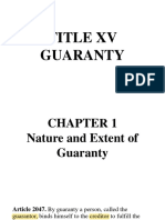 Title XV Guaranty