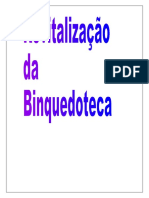 Revitalização Da Brinquedoteca