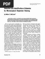 Detection and Identification of Asbestos