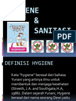 Hygiene, Sanitasi