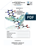 Module 2 - General Biochemistry (Chem.2)