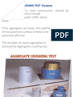 Aggregate Crushing Test - Purpose