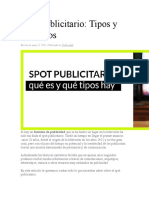 Spot Publicitario