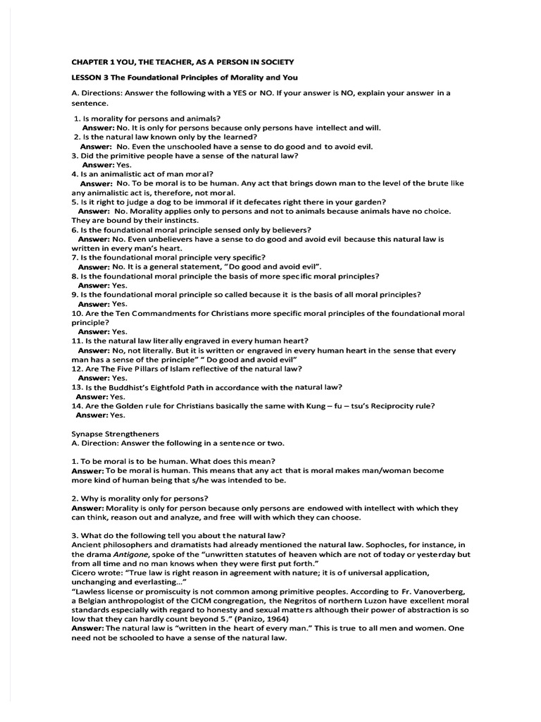 PDF Chapter 1 3 Page 32 Exercise Print - Compress | PDF | Conscience ...