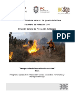 Programa Especial de Protección Contra Incendios Forestales y Manejo Del Fuego 2021 SPC 2
