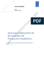 Guía para La Elaboracion de Producciones Academicas
