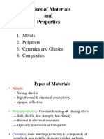 Classes of Materials and Properties