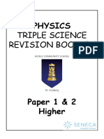 Physics: Triple Science Revision Booklet