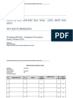 Kisi2 Soal PG Mts Mai 40