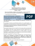 Guía Actividades y Rúbrica Evaluación Tarea 3 Estudiar Temáticas Unidad N 2 Fund Admon.