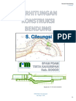 S. Cileungsi: Rencana Teknis Bendung