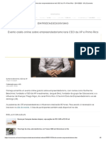 Evento Grátis Online Sobre Empreendedorismo Terá CEO Da XP e Primo Rico - 23 - 11 - 2020 - UOL Economia