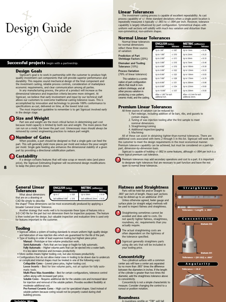 Investment Casting Design_Guide Casting (Metalworking) Engineering