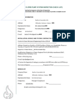Appendix D (Fire Pump System Inspection Check List) : Factory Information