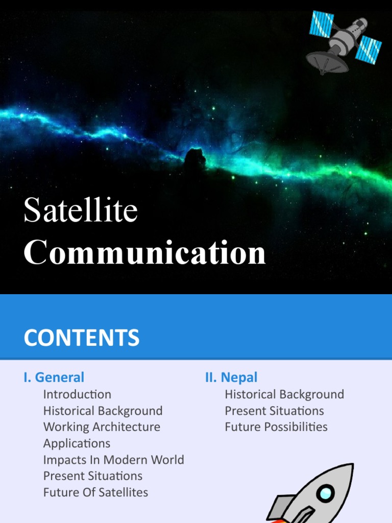 Satellite Communication Overview and Future | PDF | Communications ...
