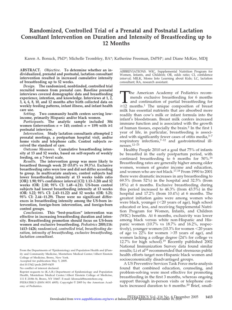 Artikel 2 Dhea PDF Breastfeeding Breast Milk