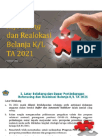 Sosialisasi Refocusing Dan Realokasi Belanja KL 2021