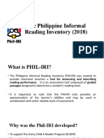 The Philippine Informal Reading Inventory (2019)