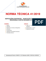 NT 41 - 2019 Edificações Existentes