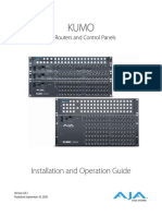 Installation and Operation Guide: SDI Routers and Control Panels