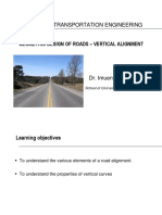 Lecture 3 - Geometric Design-Vertical Alignment