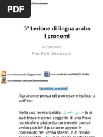 3°lezione (Corso Di Arabo)