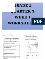 Grade 2 Quarter 3 Week 1 Worksheets