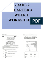 Grade 2 Quarter 3 Week 1 Worksheets