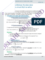 Cours Oscillations Forcées Dans Un Circuit RLC en Série