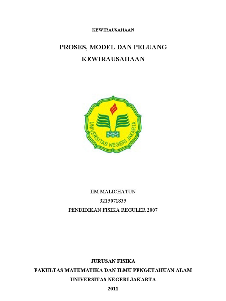 Proses Kewirausahaan   Proses Kewirausahaan