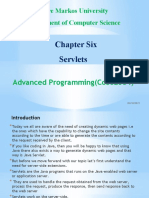 Chapter Six Servlets: Debre Markos University Department of Computer Science
