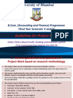 BAF Guidelines For Project Presentation For Workshop