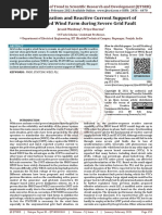 Synchronization and Reactive Current Support of PMSG Based Wind Farm During Severe Grid Fault