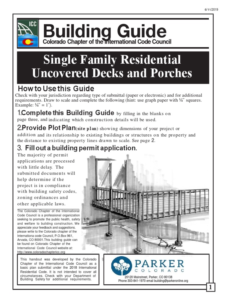 Deck and Porch Building Guide | PDF | Stairs | Building Engineering