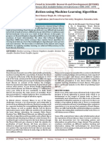 Heart Disease Prediction Using Machine Learning Algorithm