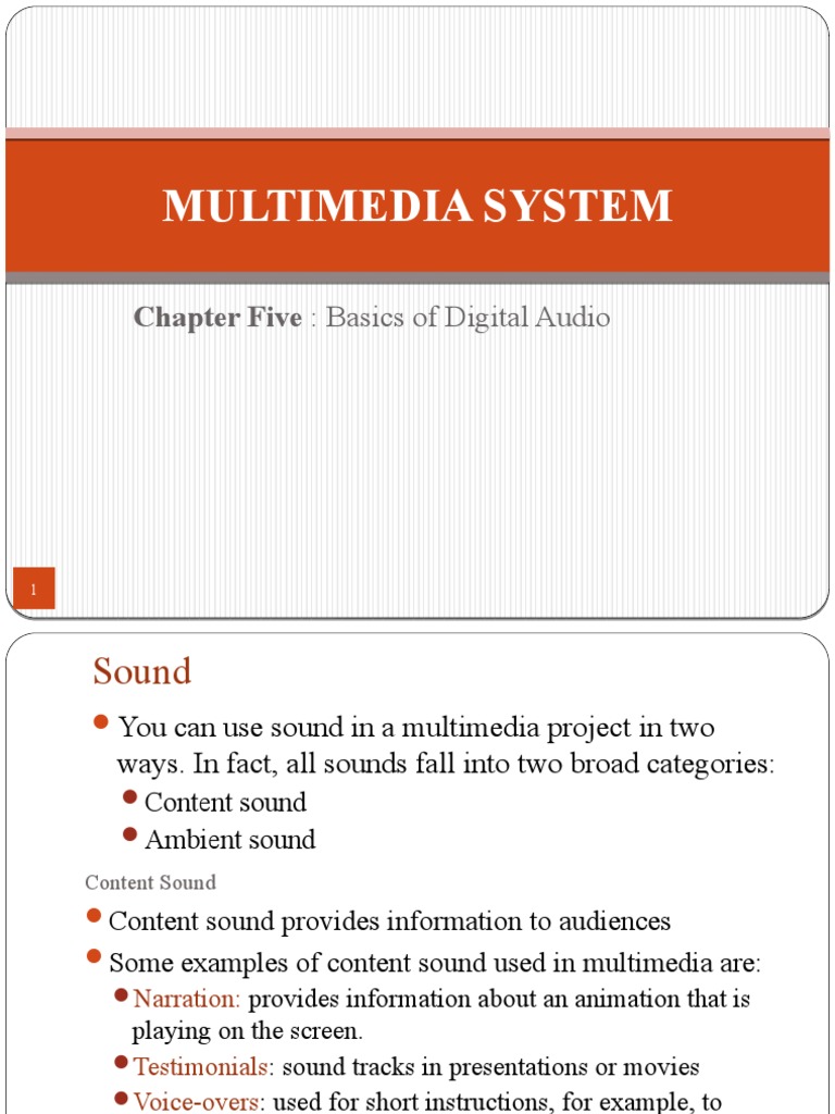 Multimedia System: Chapter Five: Basics of Digital Audio | PDF ...