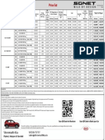 Price List Sonet