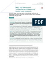 5-Year Safety and Ef Ficacy of Resolute Zotarolimus-Eluting Stent