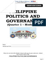 Philippine Politics and Governance: (Quarter 1 - Module 2)