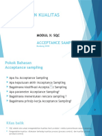 Modul X Acceptance Sampling