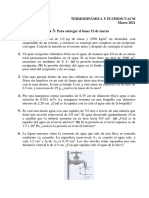 Termodinámica y fluidos: Tarea 3 sobre presión, densidad y flujo de fluidos