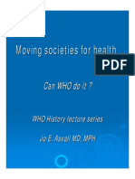 Moving Societies For Health
