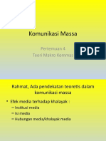 Komunikasi Massa - Pertemuan 4