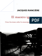 Jacques Rancière El Maestro Ignorante