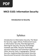 MICE-5102: Information Security