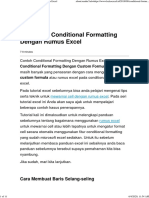 10 Contoh Conditional Formatting Dengan Rumus Excel